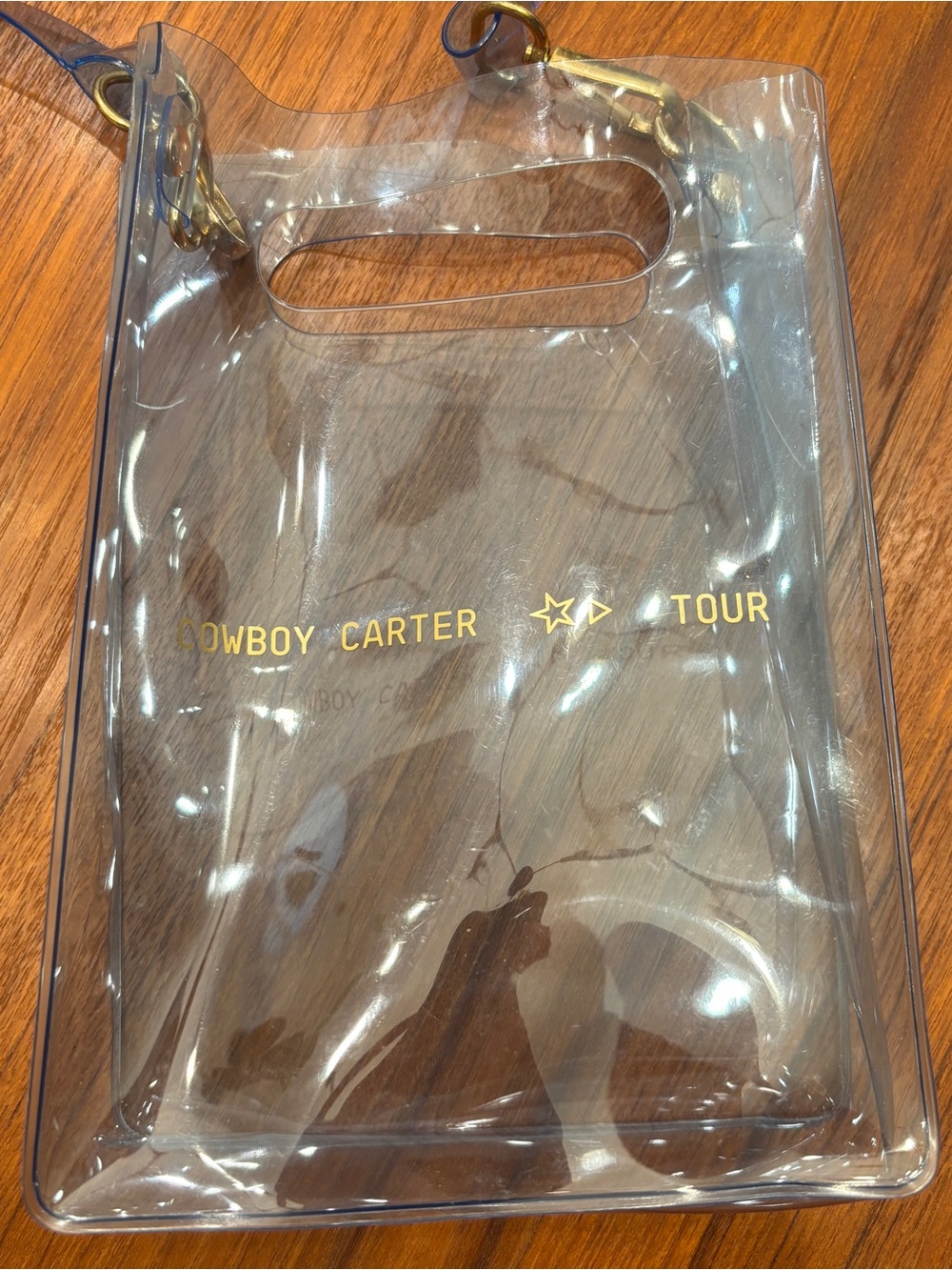 Beyoncé Cowboy Carter Tour Branded clear crossbody handbag